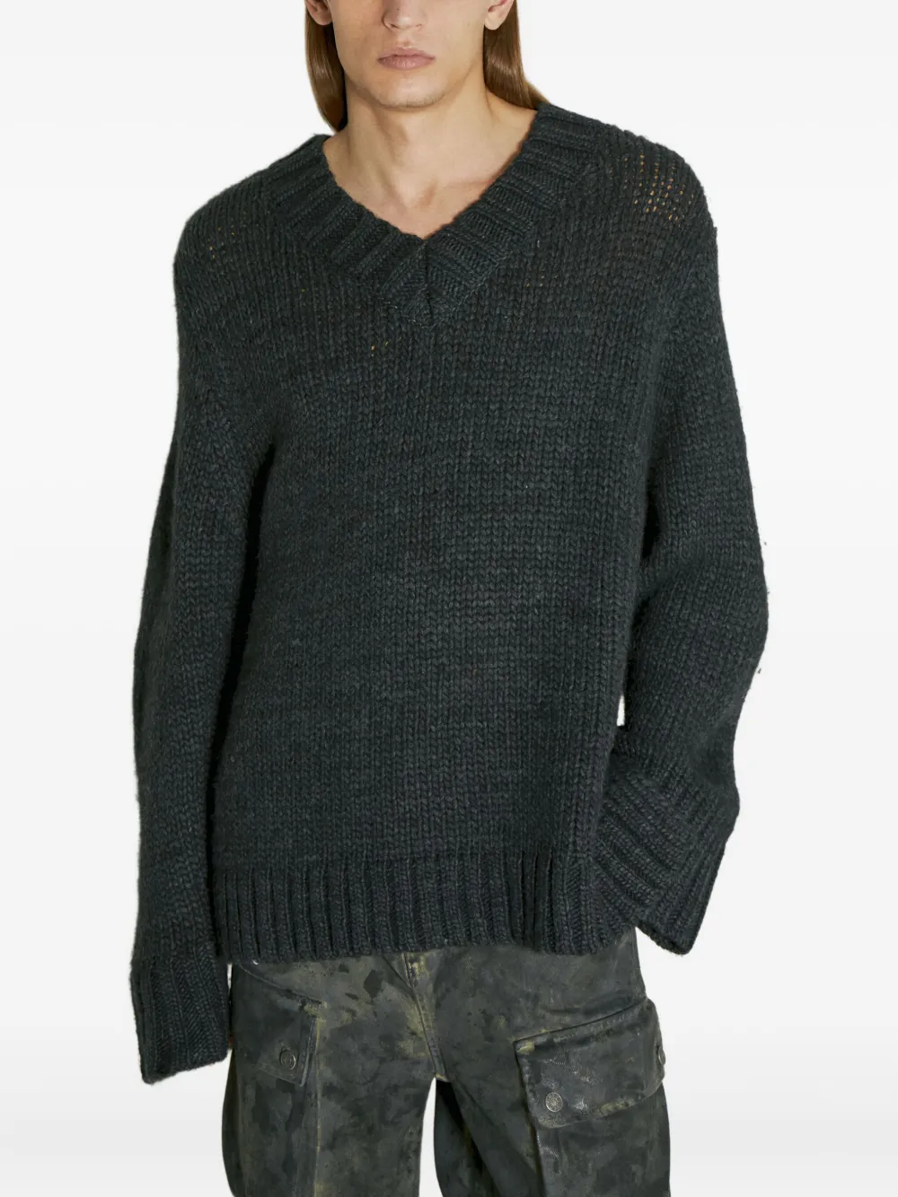 Свитер с V-образным вырезом GUESS USA, черный
Свитер с V-образным вырезом GUESS USA, черный