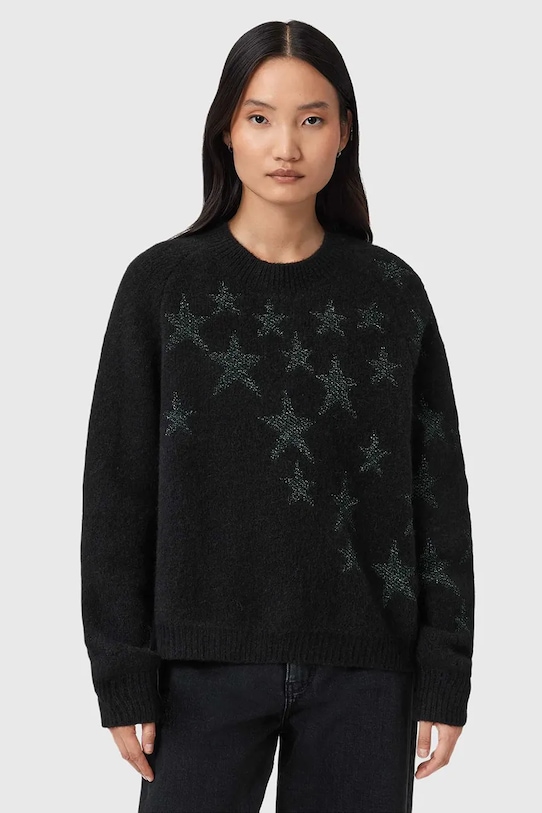 Свитер из смесовой шерсти Allsaints, черный
Свитер из смесовой шерсти Allsaints, черный