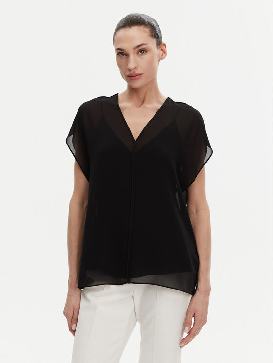 Блузка свободного кроя K20K208187 Calvin Klein, черный
Блузка свободного кроя K20K208187 Calvin Klein, черный