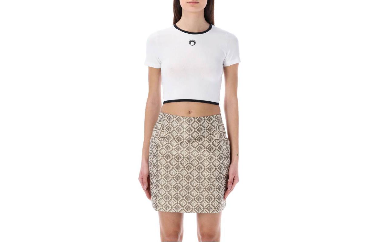 Футболка классическая женская белая Marine Serre
Футболка классическая женская белая Marine Serre