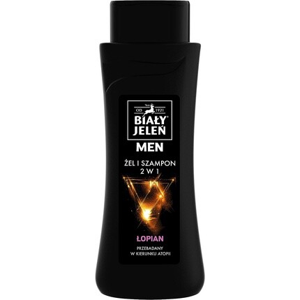 Гипоаллергенный гель для душа и шампунь для мужчин с репейником 300мл, Bialy Jelen
Гипоаллергенный гель для душа и шампунь для мужчин с репейником 300мл, Bialy Jelen