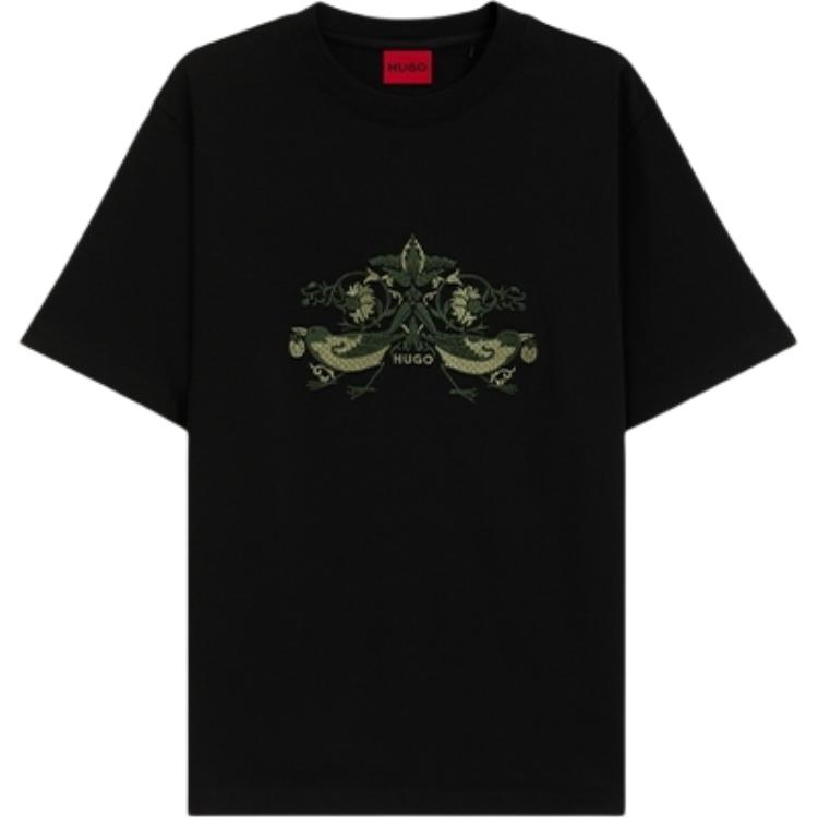 Футболка Cotton с вышитым логотипом Hugo HUGO BOSS, черный
Футболка Cotton с вышитым логотипом Hugo HUGO BOSS, черный