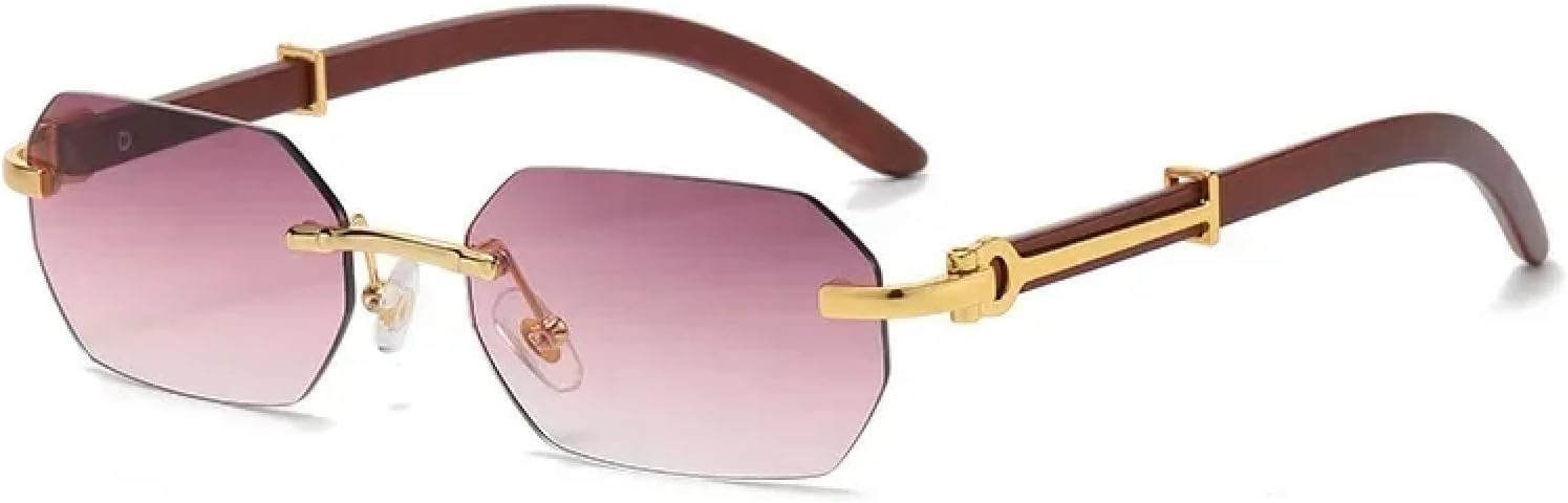 Модные солнцезащитные очки без оправы для мужчин и женщин, прямоугольные солнцезащитные очки в деревянной оправе, ретро-очки, летние очки для путешествий, защита от УФ-излучения TVTBBVV, Gold Gradient Purple
Модные солнцезащитные очки без оправы для мужчин и женщин, прямоугольные солнцезащитные очки в деревянной оправе, ретро-очки, летние очки для путешествий, защита от УФ-излучения TVTBBVV, Gold Gradient Purple