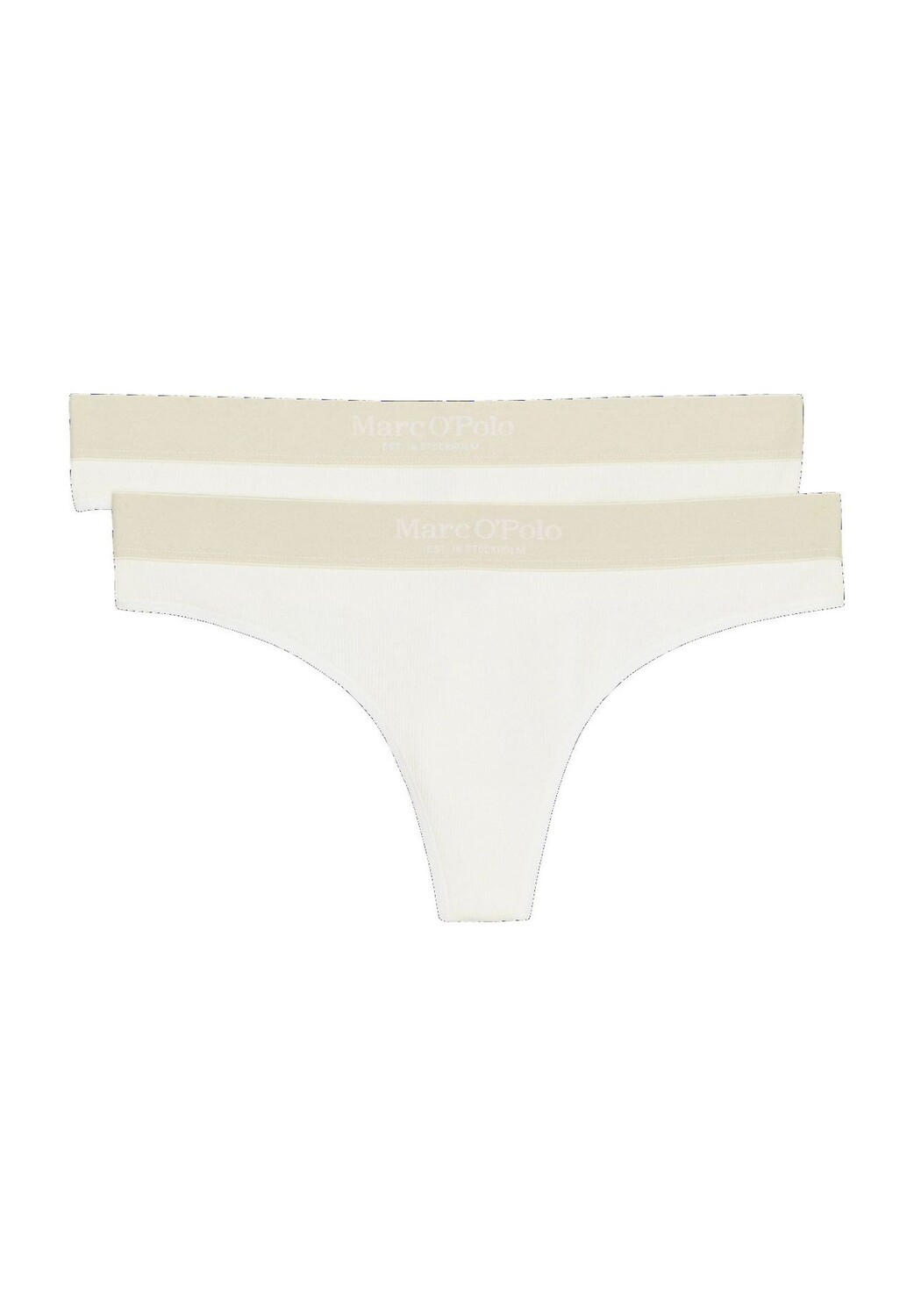 Набор из 2 женских стрингов Iconic Rib Thong Marc O'Polo, цвет White Cotton 
Набор из 2 женских стрингов Iconic Rib Thong Marc O'Polo, цвет White Cotton