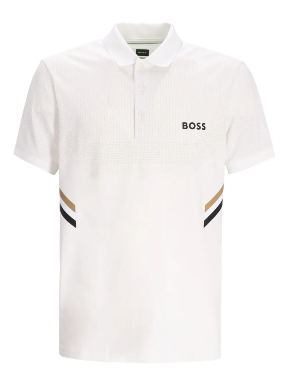 Рубашка поло с отделкой в полоску BOSS, белый
Рубашка поло с отделкой в полоску BOSS, белый