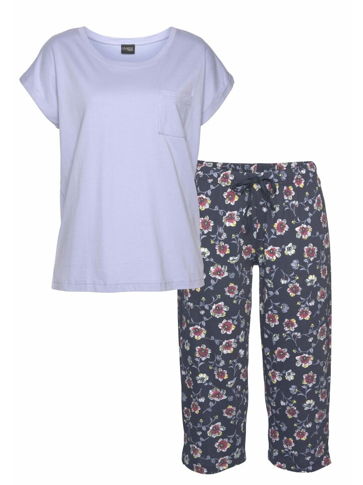 Пижама VIVANCE DREAMS Capri, цвет dunkelblau-geblümt
Пижама VIVANCE DREAMS Capri, цвет dunkelblau-geblümt