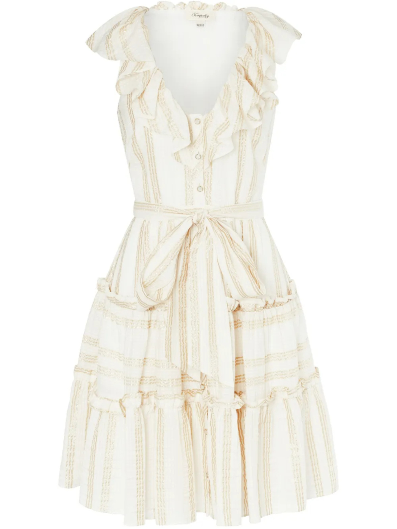 Temperley London платье мини Benoto, нейтральный
Temperley London платье мини Benoto, нейтральный