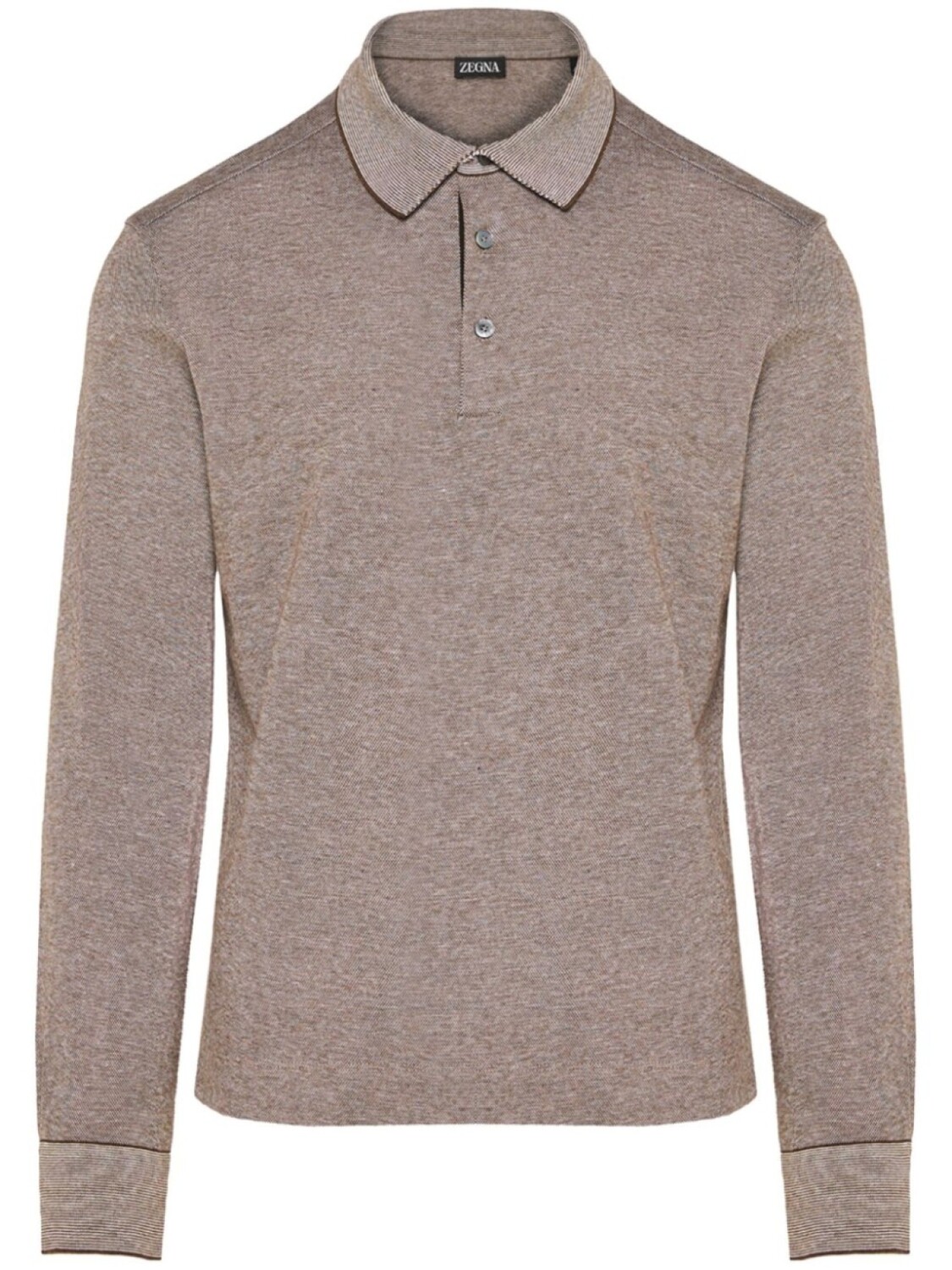Рубашка поло с длинными рукавами Zegna, коричневый
Рубашка поло с длинными рукавами Zegna, коричневый
