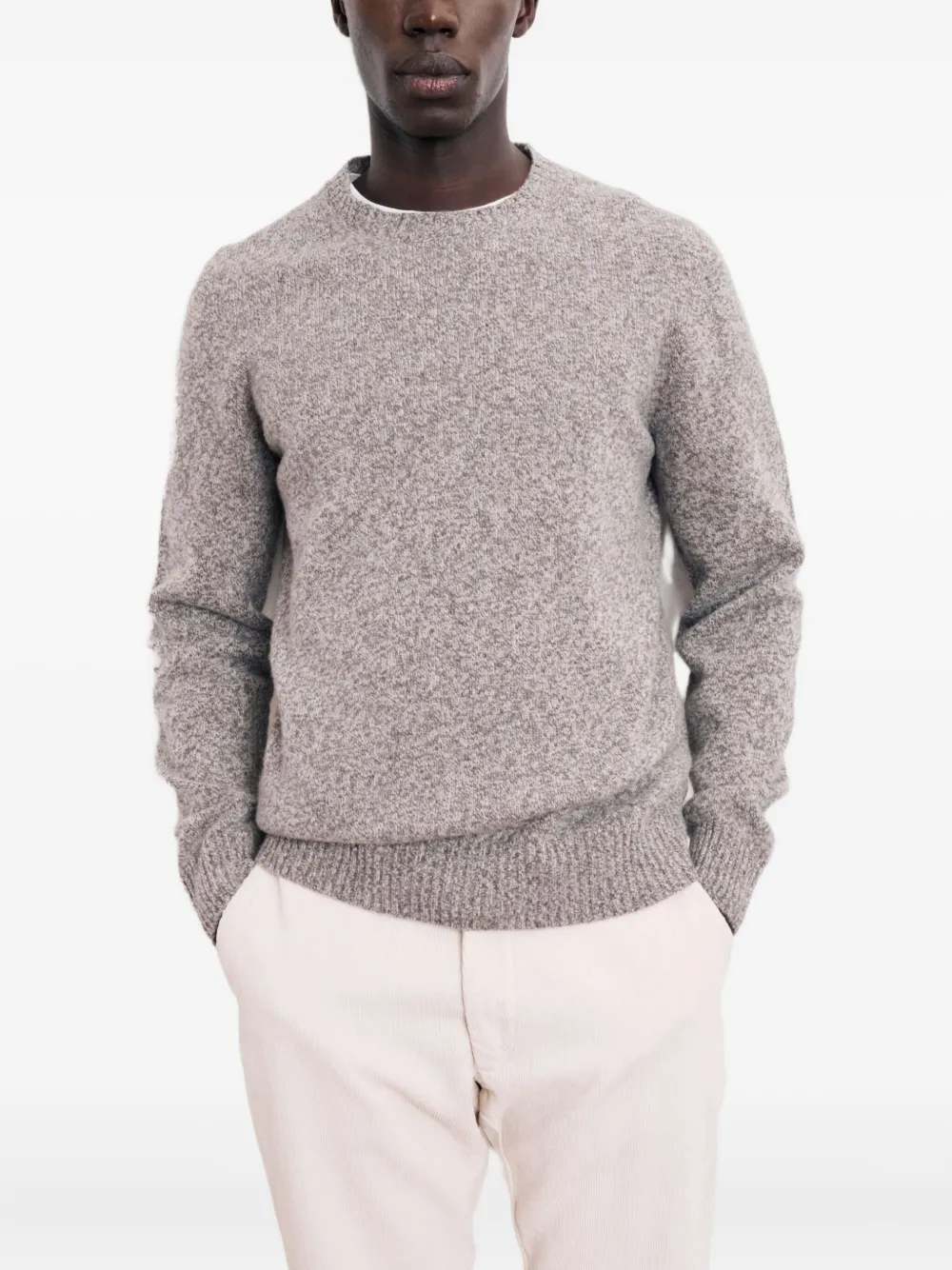 Крапчатый свитер с круглым вырезом HARTFORD, серый
Крапчатый свитер с круглым вырезом HARTFORD, серый