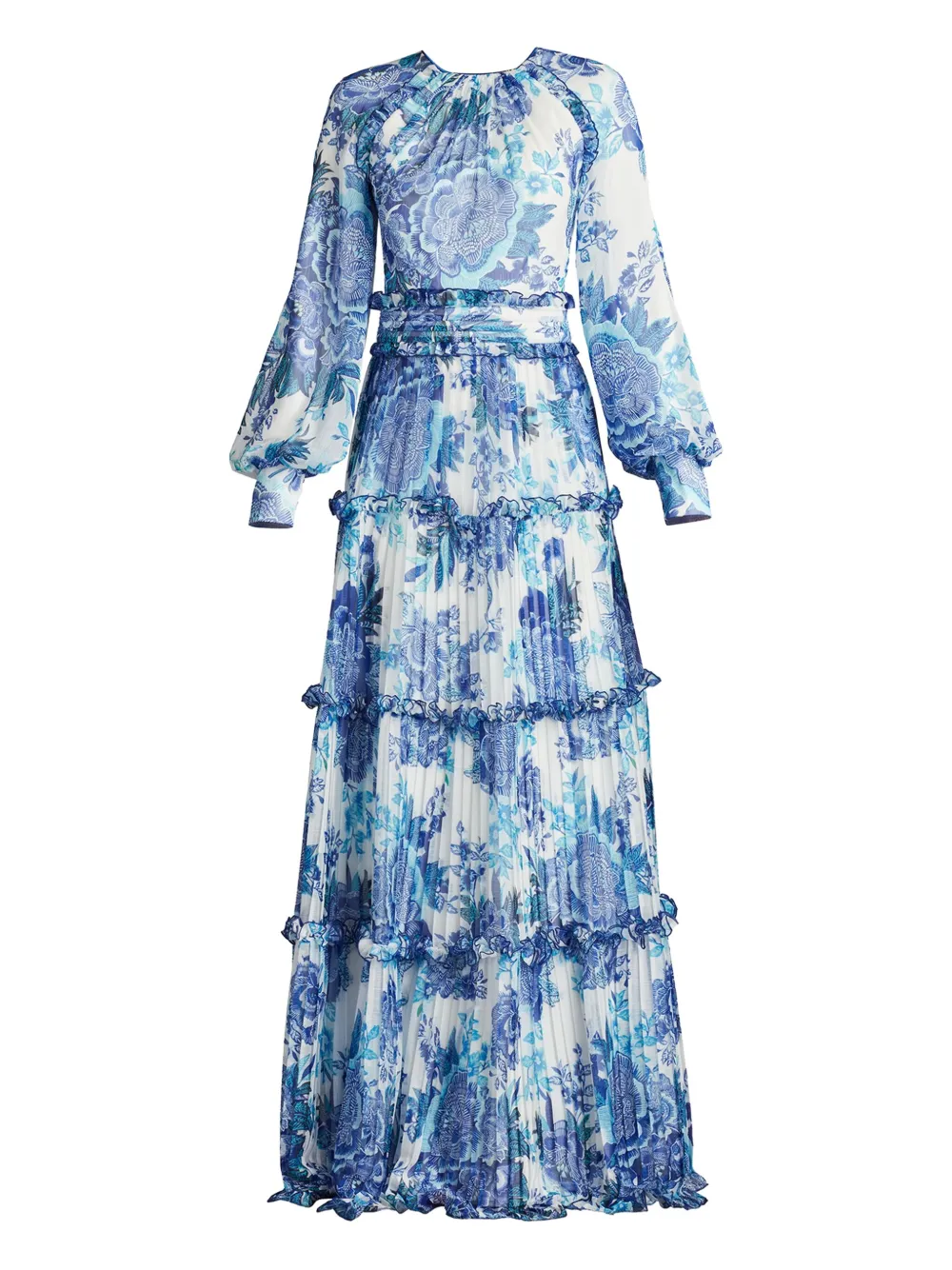 Ярусное платье макси с цветочным принтом Tadashi Shoji, синий
Ярусное платье макси с цветочным принтом Tadashi Shoji, синий