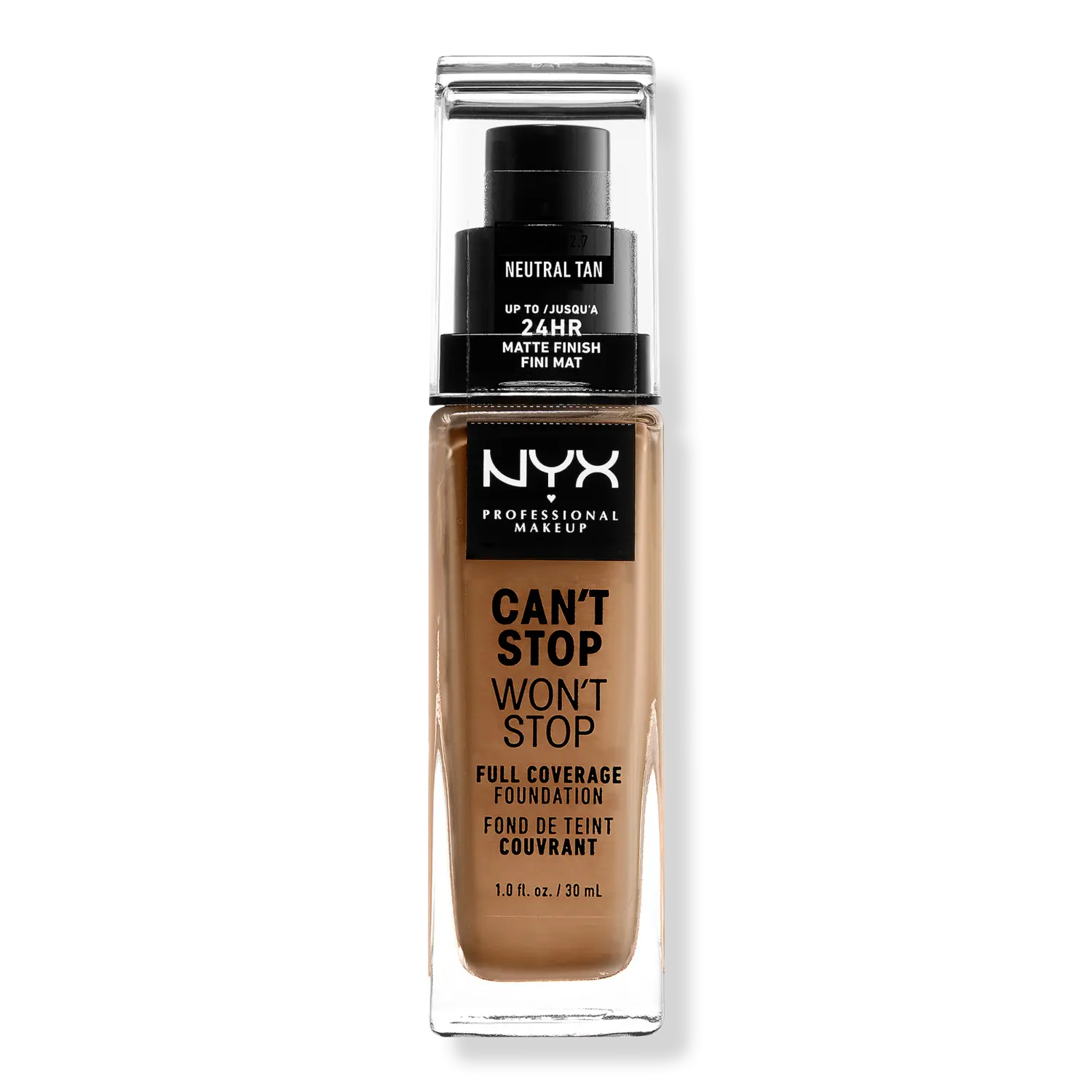 Тональная основа Can't Stop Won't Stop с матовым покрытием, обеспечивающая полное покрытие в течение 24 часов. NYX Professional Makeup, Neutral Tan (medium light w/ neutral undertone)
Тональная основа Can't Stop Won't Stop с матовым покрытием, обеспечивающая полное покрытие в течение 24 часов. NYX Professional Makeup, Neutral Tan (medium light w/ neutral undertone)