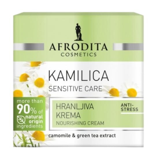 Питательный крем для чувствительной кожи, 50 мл Afrodita Camomile
Питательный крем для чувствительной кожи, 50 мл Afrodita Camomile