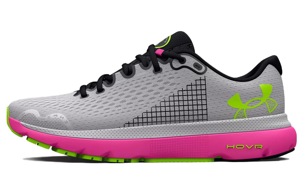 Кроссовки HOVR Infinite 4 мужские с низким верхом серые/розовые Under Armour 
Кроссовки HOVR Infinite 4 мужские с низким верхом серые/розовые Under Armour