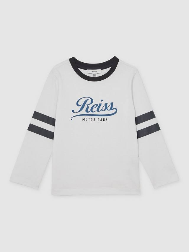 Детская футболка Charley Cotton с длинными рукавами Reiss, White/Blue
Детская футболка Charley Cotton с длинными рукавами Reiss, White/Blue