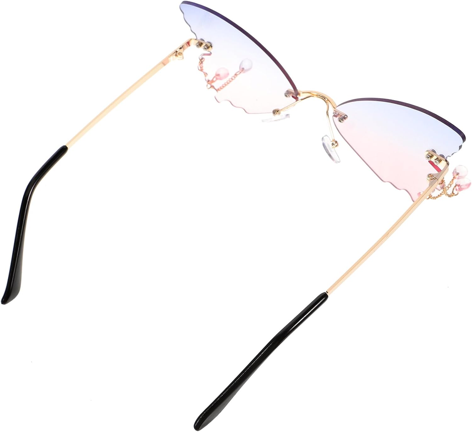 Женские солнцезащитные очки без оправы «Бабочка», стильные очки для вечеринок без оправы с голубовато-розовыми линзами и золотой оправой, модные очки в уличном стиле для взрослых CATIEBYE, Assorted Color
Женские солнцезащитные очки без оправы «Бабочка», стильные очки для вечеринок без оправы с голубовато-розовыми линзами и золотой оправой, модные очки в уличном стиле для взрослых CATIEBYE, Assorted Color