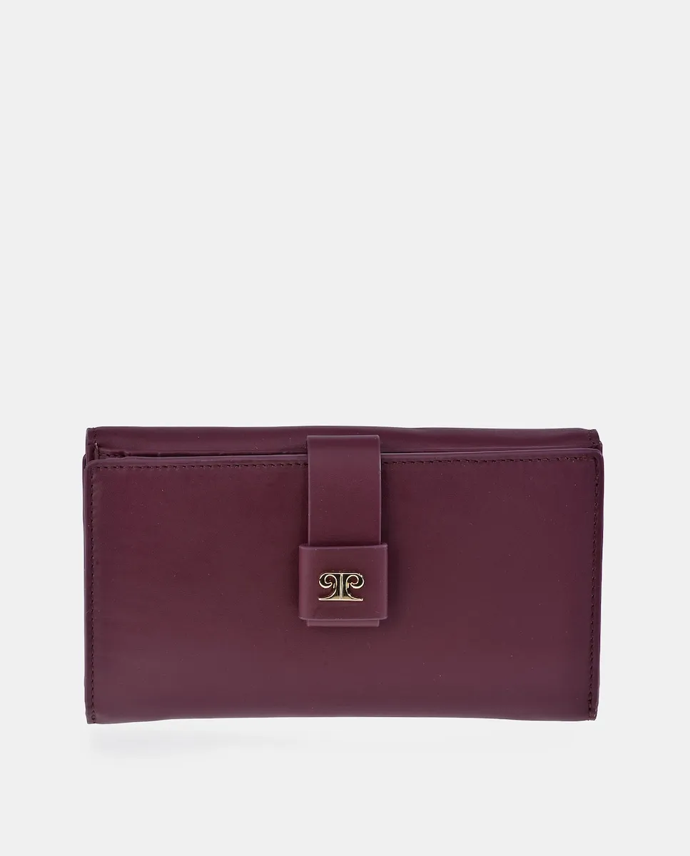 Большой женский кошелек из кожи Pierre Cardin, бордовый
Большой женский кошелек из кожи Pierre Cardin, бордовый