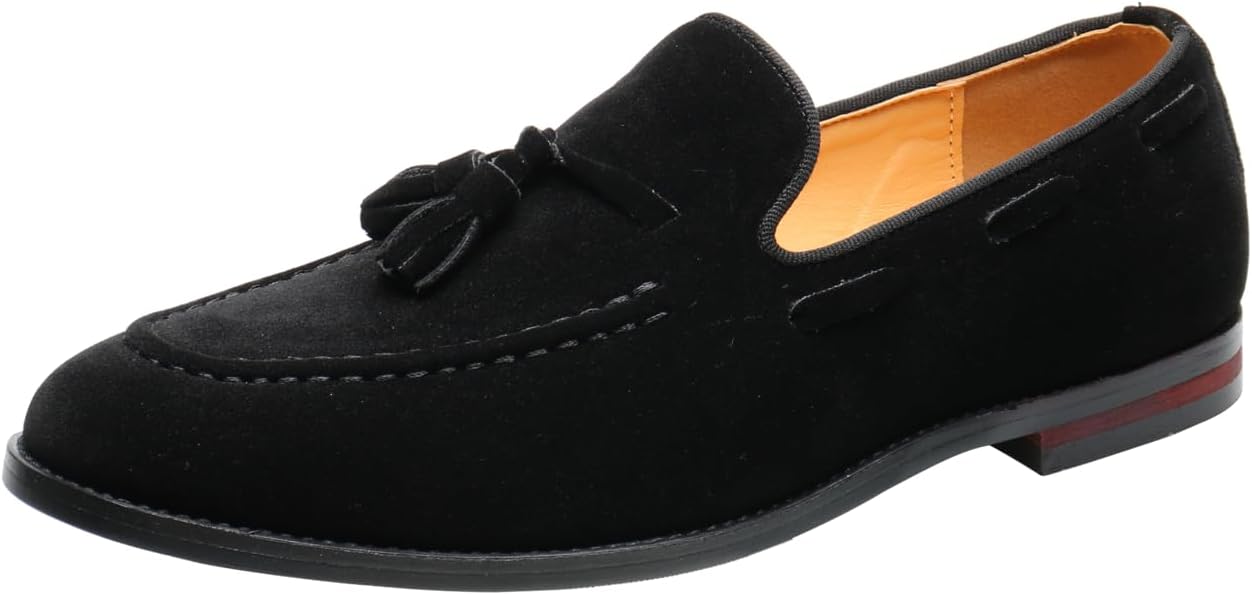 Мужские лоферы Santimon с кисточками, замшевые, без шнурков, деловые и повседневные, для торжеств и свадеб, с удобной посадкой, черный
Мужские лоферы Santimon с кисточками, замшевые, без шнурков, деловые и повседневные, для торжеств и свадеб, с удобной посадкой, черный