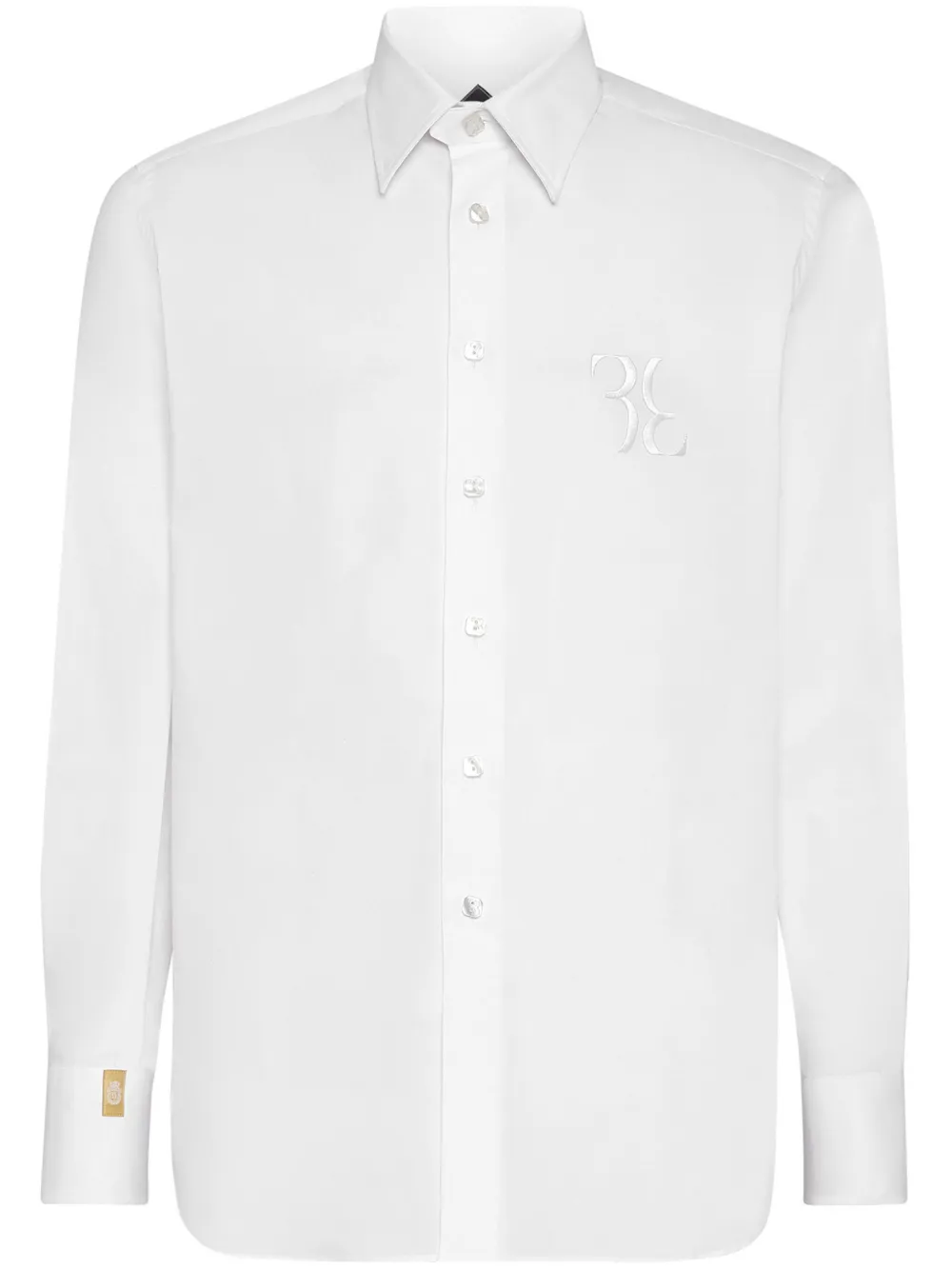 Рубашка с вышитым логотипом Billionaire, белый
Рубашка с вышитым логотипом Billionaire, белый