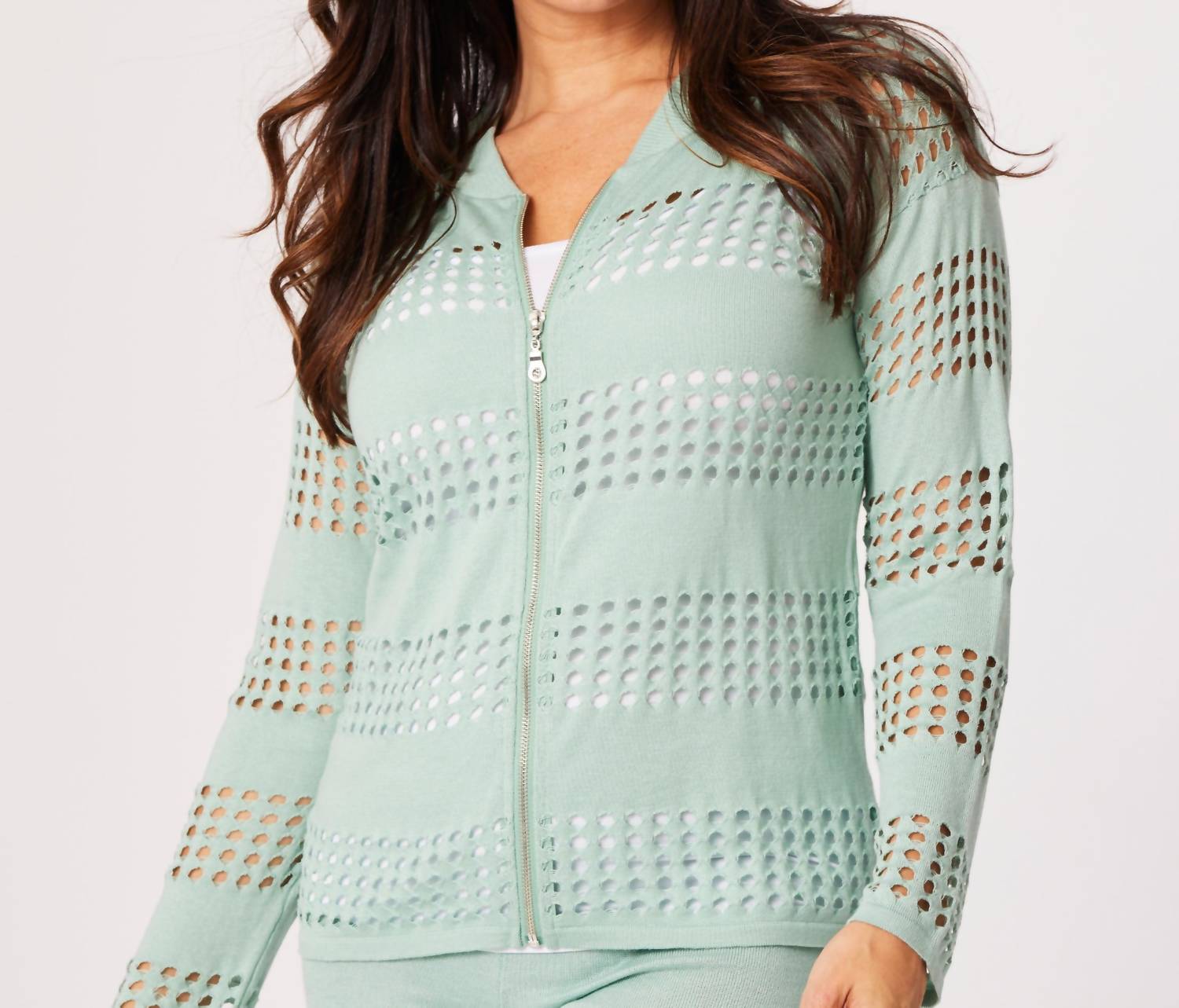 Куртка-бомбер на молнии крючком из сосны Angel Apparel, Pine
Куртка-бомбер на молнии крючком из сосны Angel Apparel, Pine