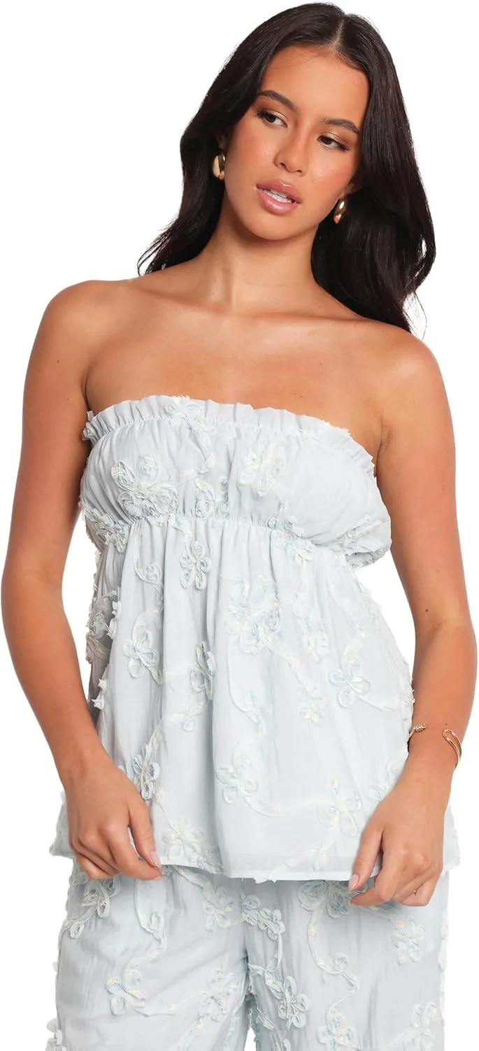 Petal & Pup Women's Robin Strapless Top - Pale Blue
Petal & Pup Women's Robin Strapless Top - Pale Blue