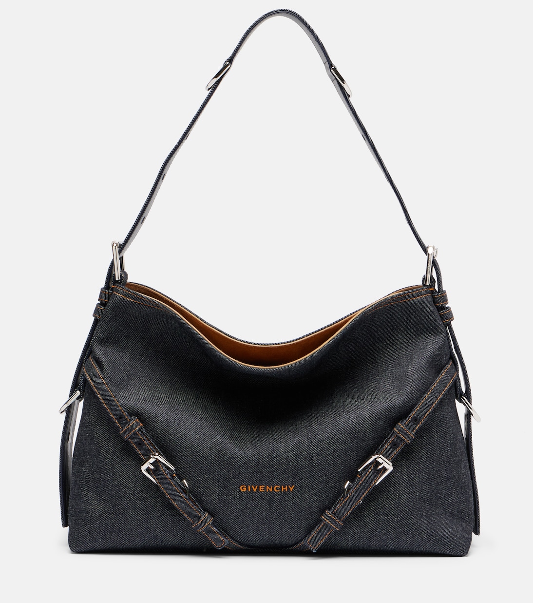 Voyou Medium джинсовая сумка через плечо Givenchy, Indigo Blue 
Voyou Medium джинсовая сумка через плечо Givenchy, Indigo Blue