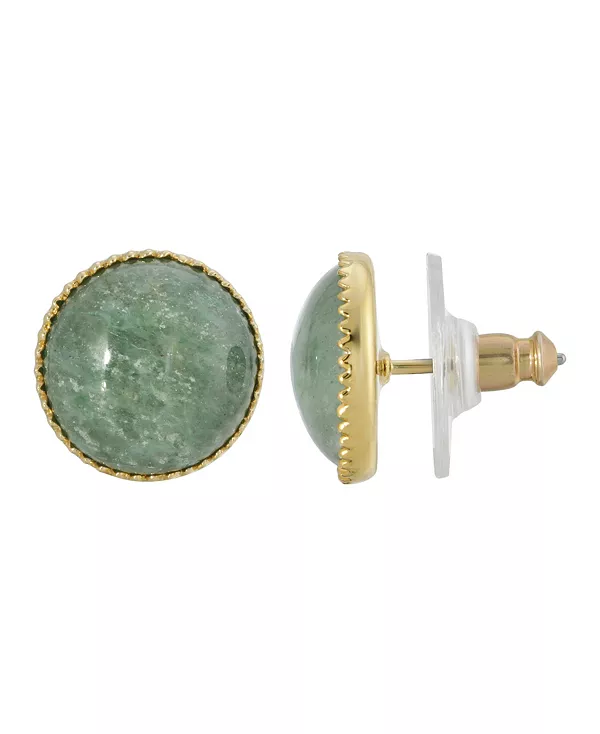 Серьги-Гвоздики с круглыми полудрагоценными камнями золотистого оттенка 2028, green
Серьги-Гвоздики с круглыми полудрагоценными камнями золотистого оттенка 2028, green