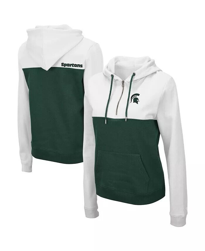 Женская толстовка с молнией до половины длины белого и зеленого цвета Michigan State Spartans Aidan Colosseum, белый
Женская толстовка с молнией до половины длины белого и зеленого цвета Michigan State Spartans Aidan Colosseum, белый