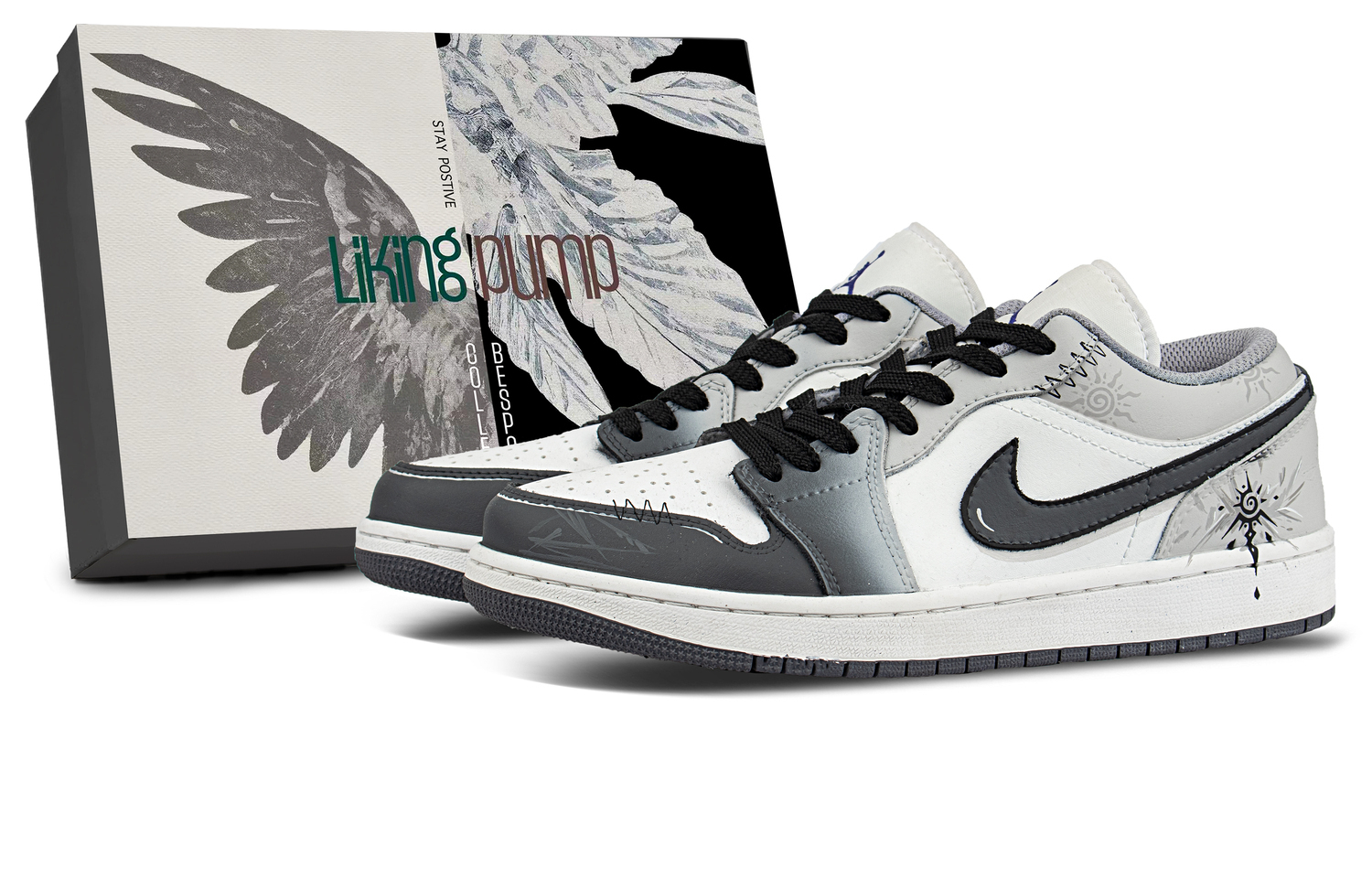 Jordan Air 1 Coverage Low top Vintage Basketball Shoes Unisex Black Gray
Jordan Air 1 Coverage Low top Vintage Basketball Shoes Unisex Black Gray