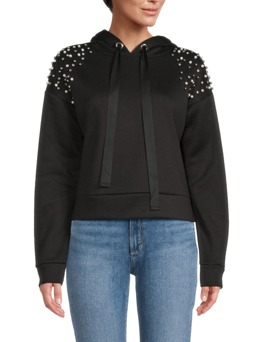 Украшенная меланжевая толстовка с капюшоном Lea & Viola, черный
Украшенная меланжевая толстовка с капюшоном Lea & Viola, черный