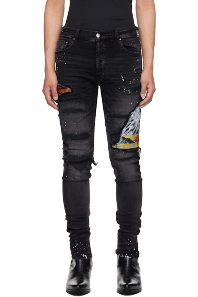 Черные джинсы MA Cement Thrasher Skinny AMIRI 
Черные джинсы MA Cement Thrasher Skinny AMIRI