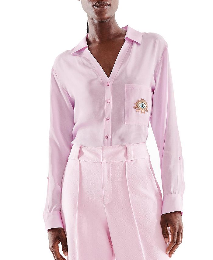 Блузка "Дурной глаз" AS by DF, розовый
Блузка "Дурной глаз" AS by DF, розовый