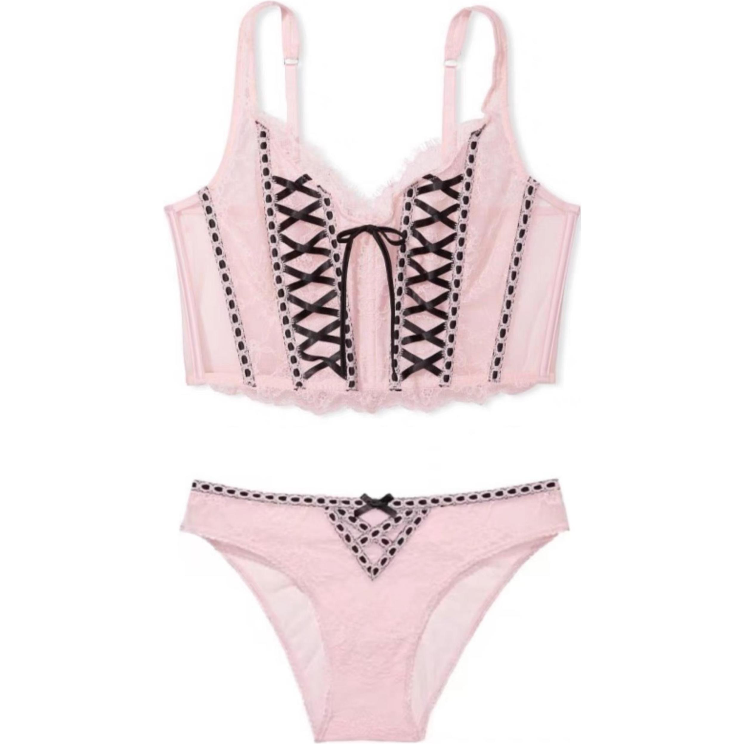 Victoria's Secret Женский комплект нижнего белья розовый
Victoria's Secret Женский комплект нижнего белья розовый