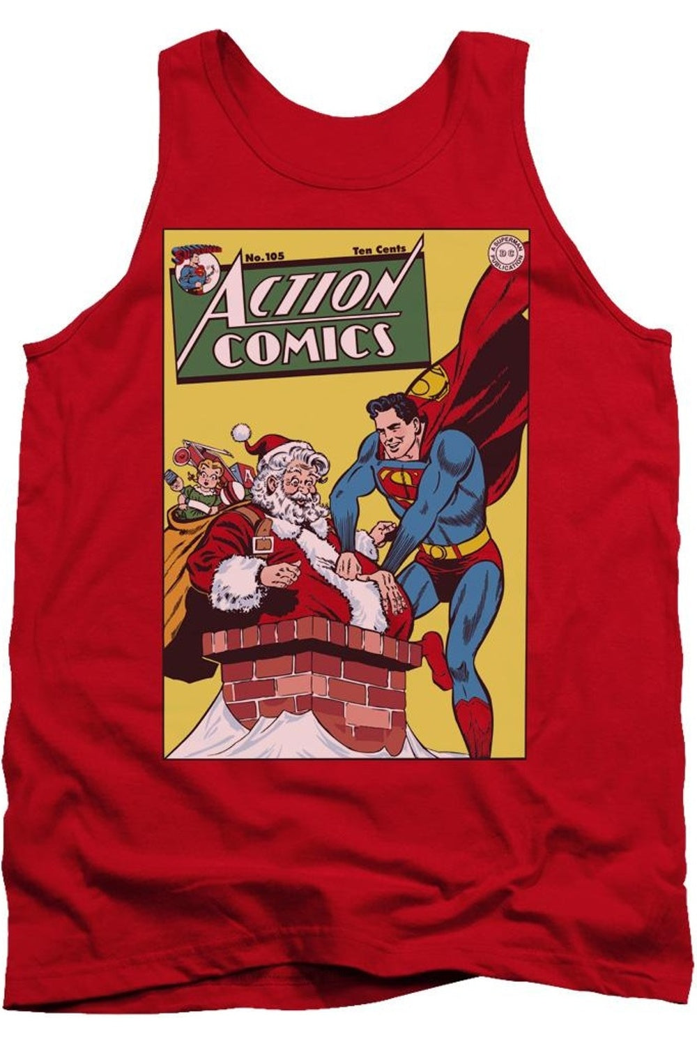 DC Comics Cover No. 105 Майка для взрослых Gildan, красный
DC Comics Cover No. 105 Майка для взрослых Gildan, красный