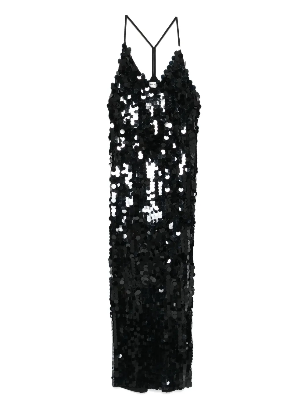 Платье на тонких бретельках с пайетками P.A.R.O.S.H., черный
Платье на тонких бретельках с пайетками P.A.R.O.S.H., черный