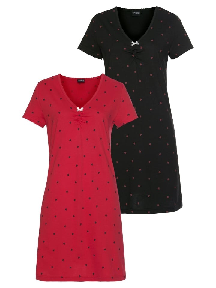 Ночная рубашка VIVANCE DREAMS, цвет schwarz-rot
Ночная рубашка VIVANCE DREAMS, цвет schwarz-rot