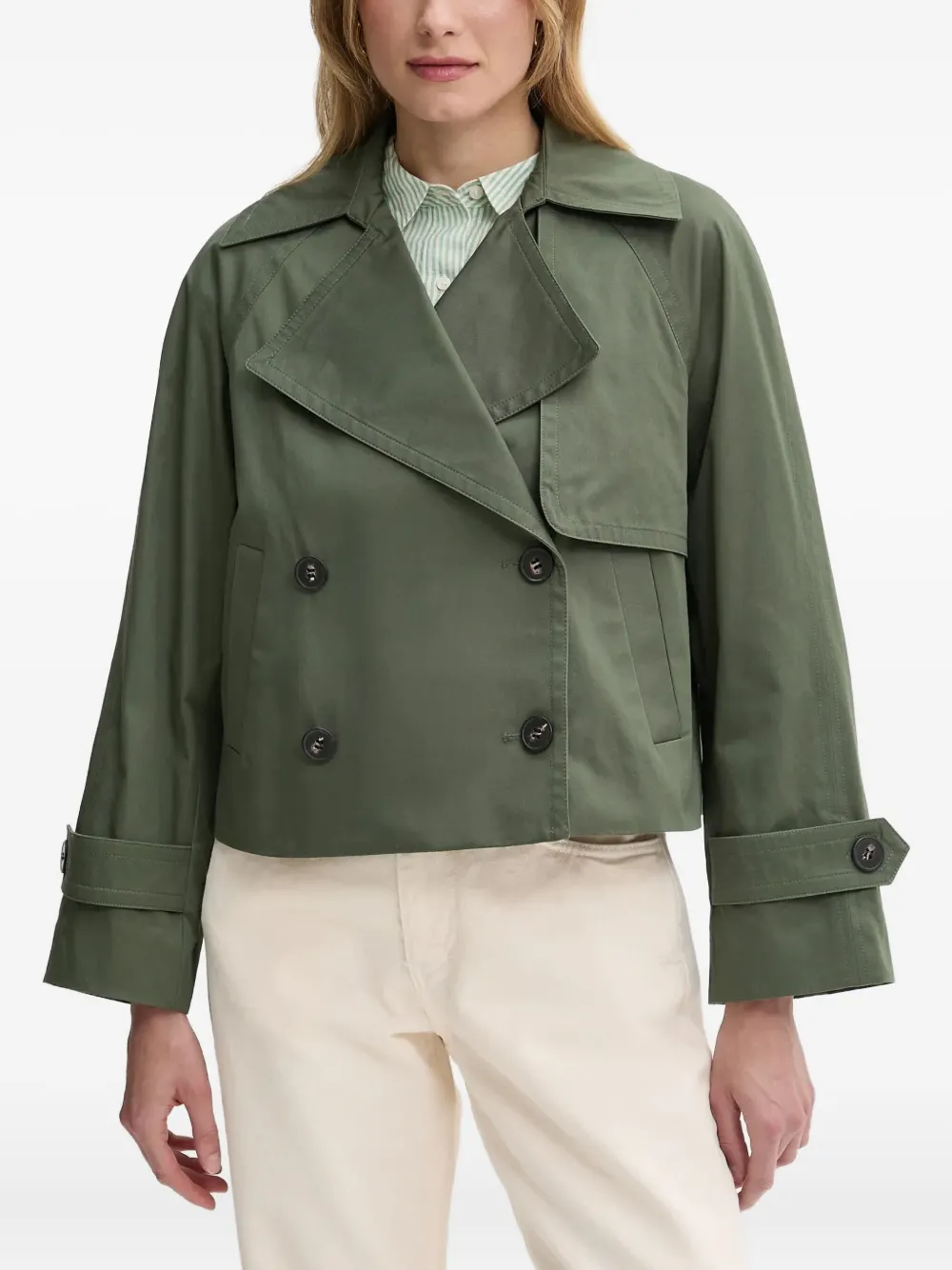 Укороченный двубортный пиджак Benetton, зеленый
Укороченный двубортный пиджак Benetton, зеленый