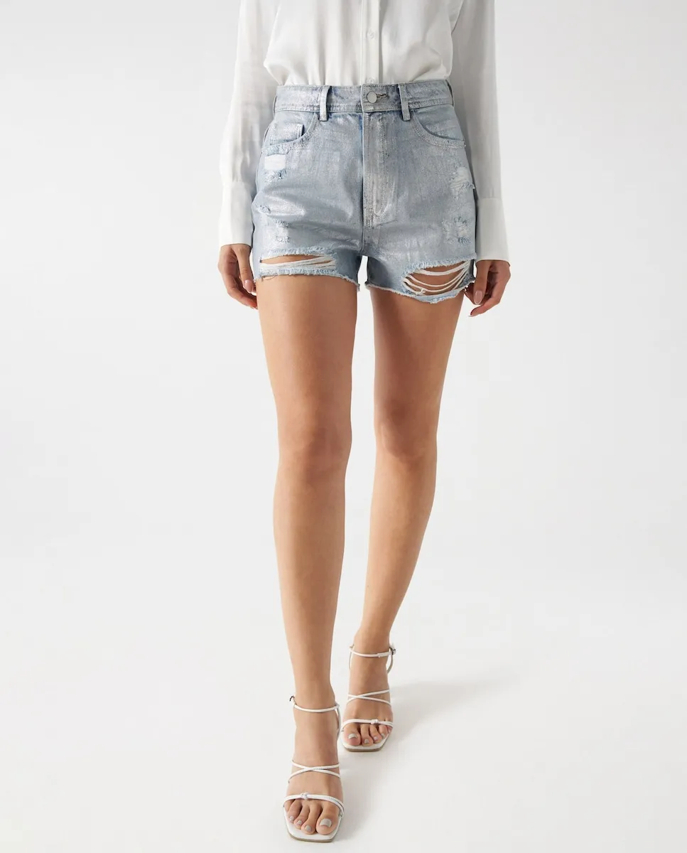 Женские шорты-вагеро с серебристым эффектом Salsa Jeans, серебряный
Женские шорты-вагеро с серебристым эффектом Salsa Jeans, серебряный