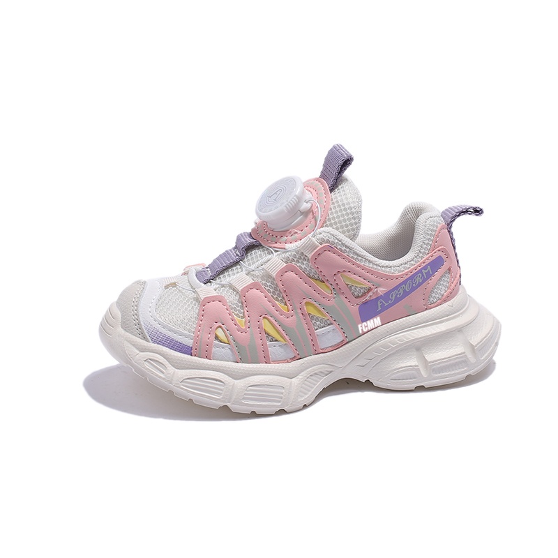 Износостойкие дышащие низкие повседневные кроссовки для детей FCMM, розовый 
Износостойкие дышащие низкие повседневные кроссовки для детей FCMM, розовый