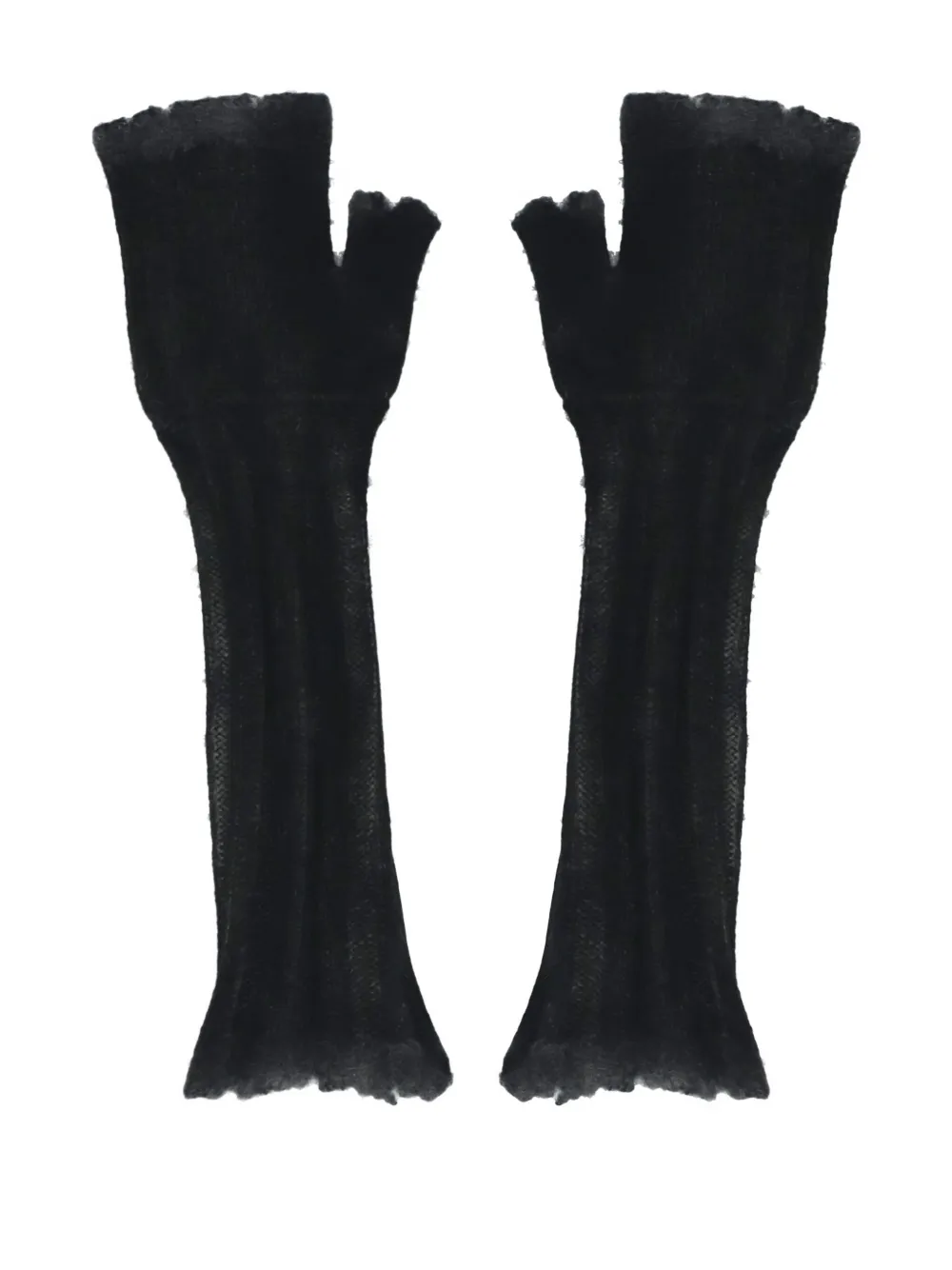 Ребристые перчатки без пальцев Avant Toi, черный
Ребристые перчатки без пальцев Avant Toi, черный