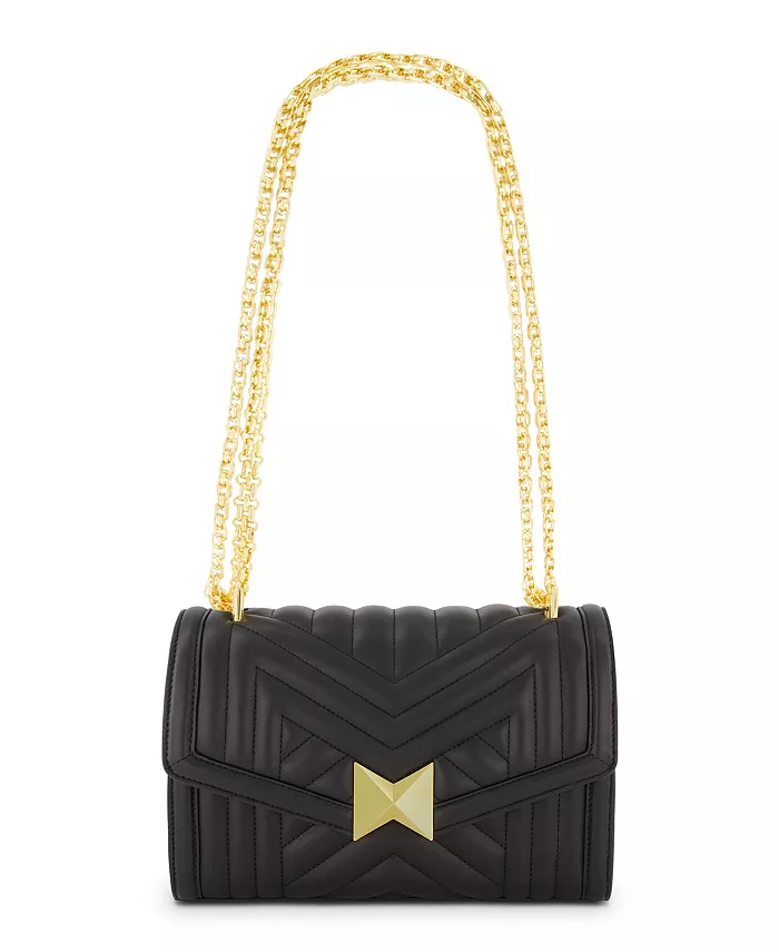 Золотая цепочка стеганая сумка из кожи Napa Mac Duggal, черный
Золотая цепочка стеганая сумка из кожи Napa Mac Duggal, черный