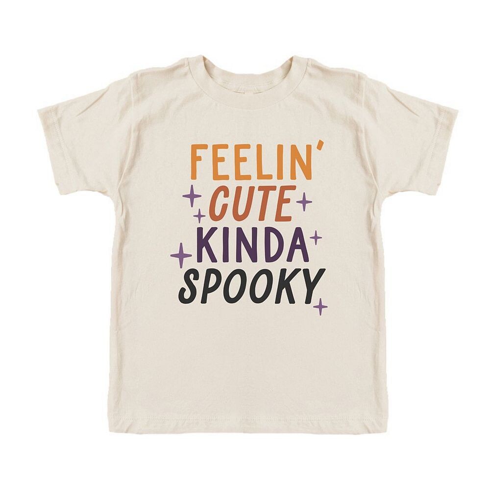 Футболка с короткими рукавами и рисунком Feelin' Cute Kinda Spooky для малышей The Juniper Shop, цвет Cream
Футболка с короткими рукавами и рисунком Feelin' Cute Kinda Spooky для малышей The Juniper Shop, цвет Cream