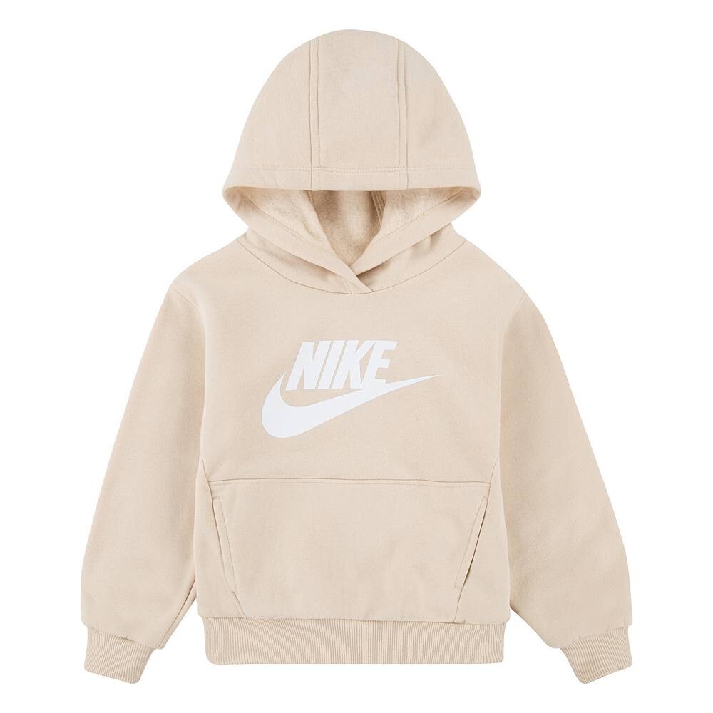 Флисовый пуловер с капюшоном Nike Sportswear Club для малышей и малышей с большим логотипом, песочный
Флисовый пуловер с капюшоном Nike Sportswear Club для малышей и малышей с большим логотипом, песочный