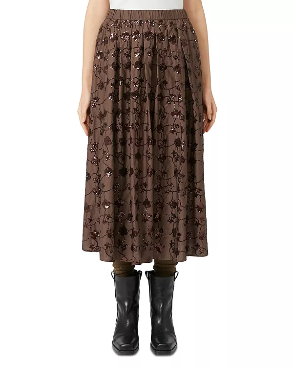 Юбка миди Tempra, украшенная вышивкой Weekend Max Mara, коричневый
Юбка миди Tempra, украшенная вышивкой Weekend Max Mara, коричневый