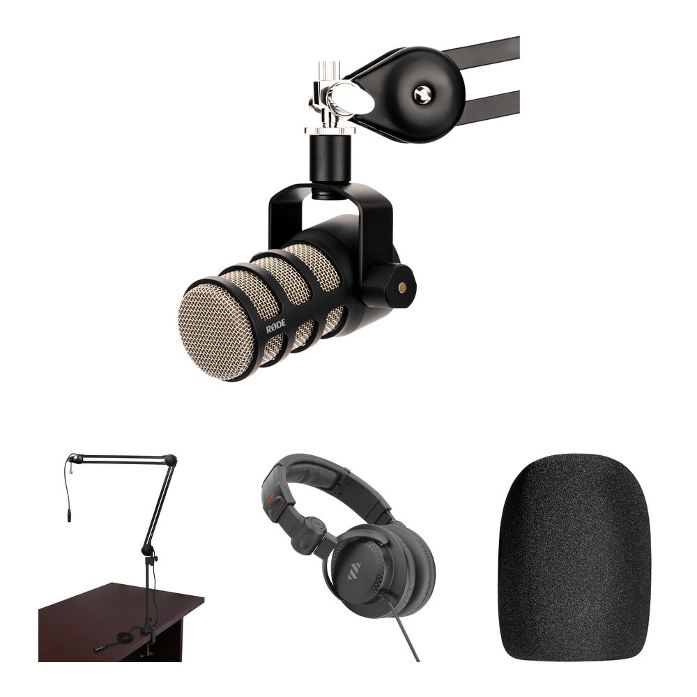 Микрофон RODE PodMic с трансляционным штативом и комплектом наушников
Микрофон RODE PodMic с трансляционным штативом и комплектом наушников