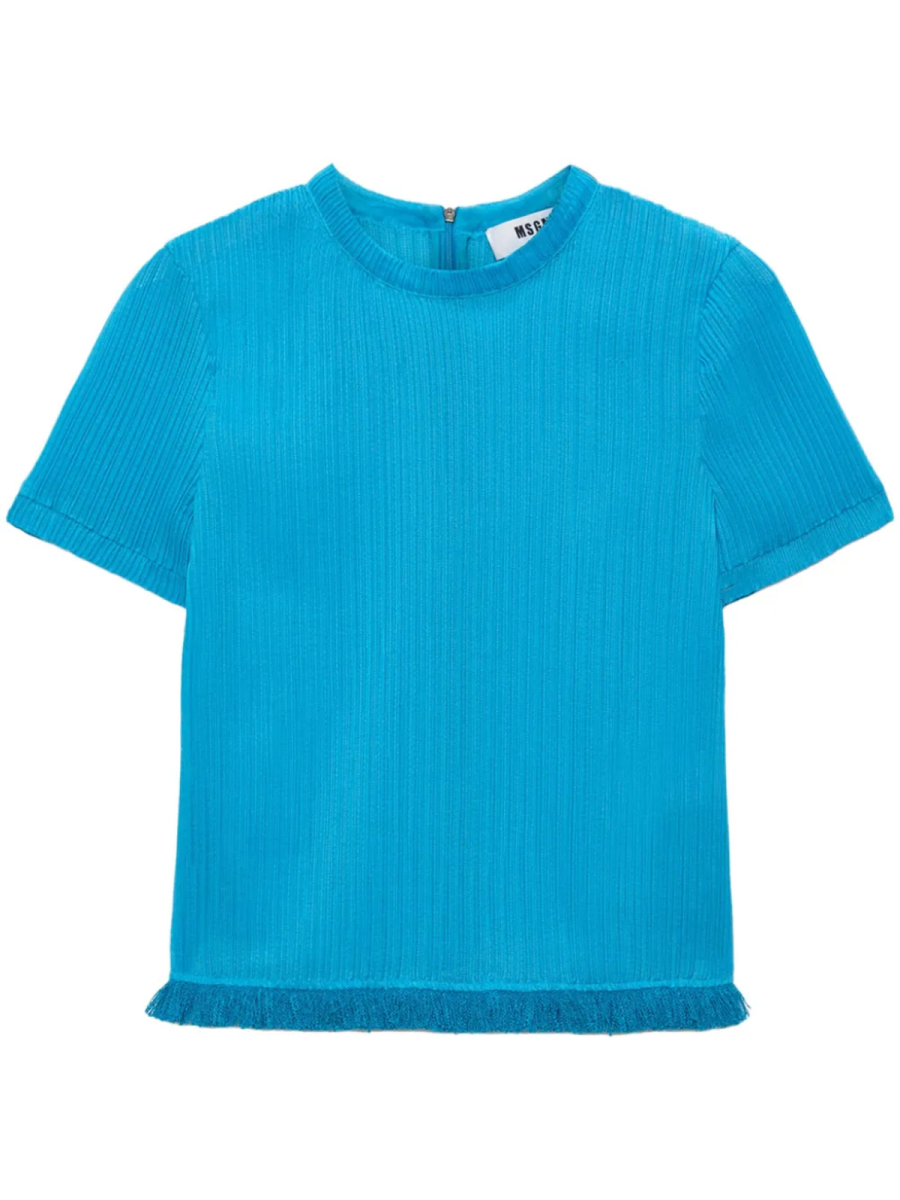 MSGM футболка в рубчик, синий 
MSGM футболка в рубчик, синий