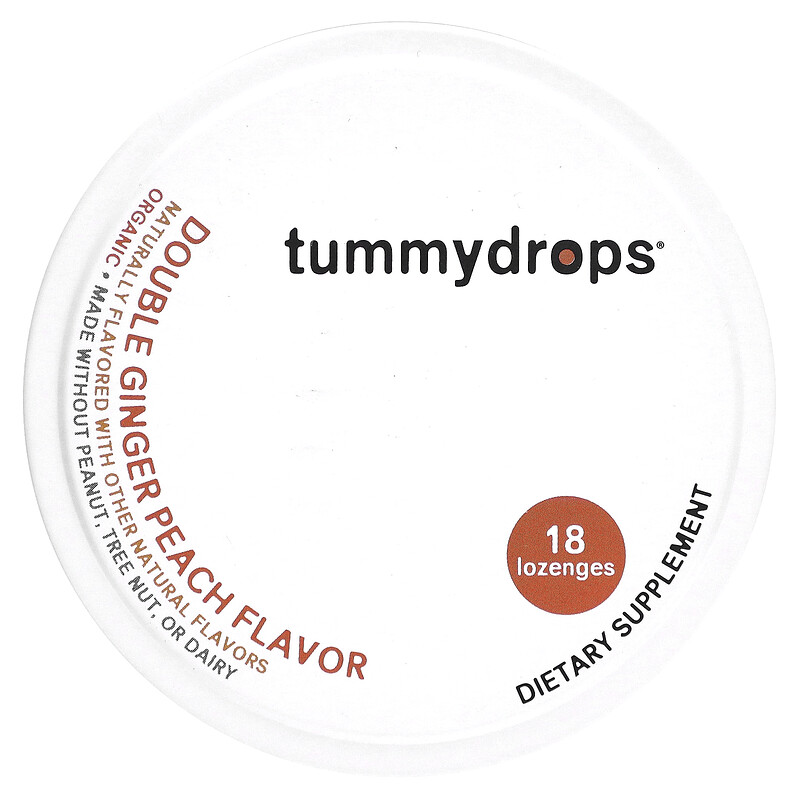 Tummydrops, Двойной имбирь и персик, 18 пастилок
Tummydrops, Двойной имбирь и персик, 18 пастилок