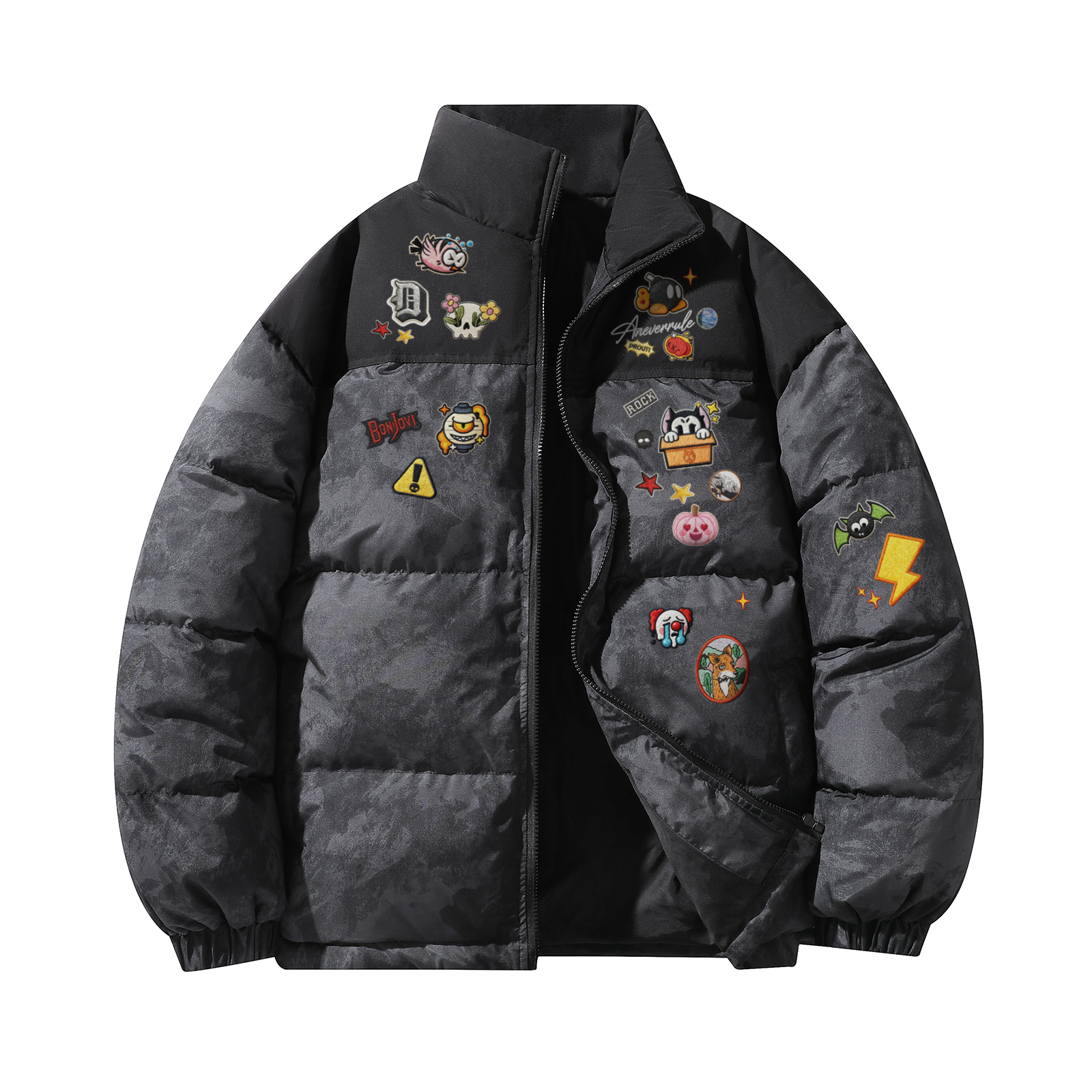 Пуховик Unisex Stand Collar Thickened Others NEVER RULE, темно-серый
Пуховик Unisex Stand Collar Thickened Others NEVER RULE, темно-серый