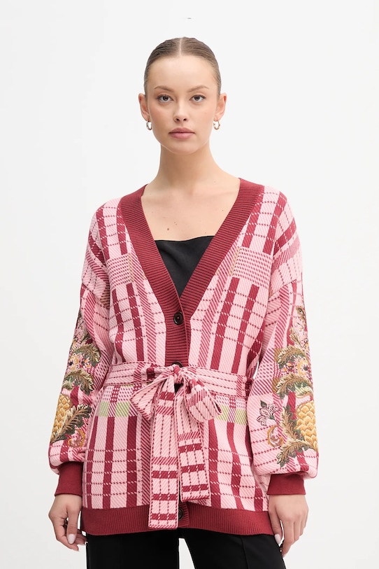 Хлопковый кардиган Farm Rio Barbour, розовый
Хлопковый кардиган Farm Rio Barbour, розовый