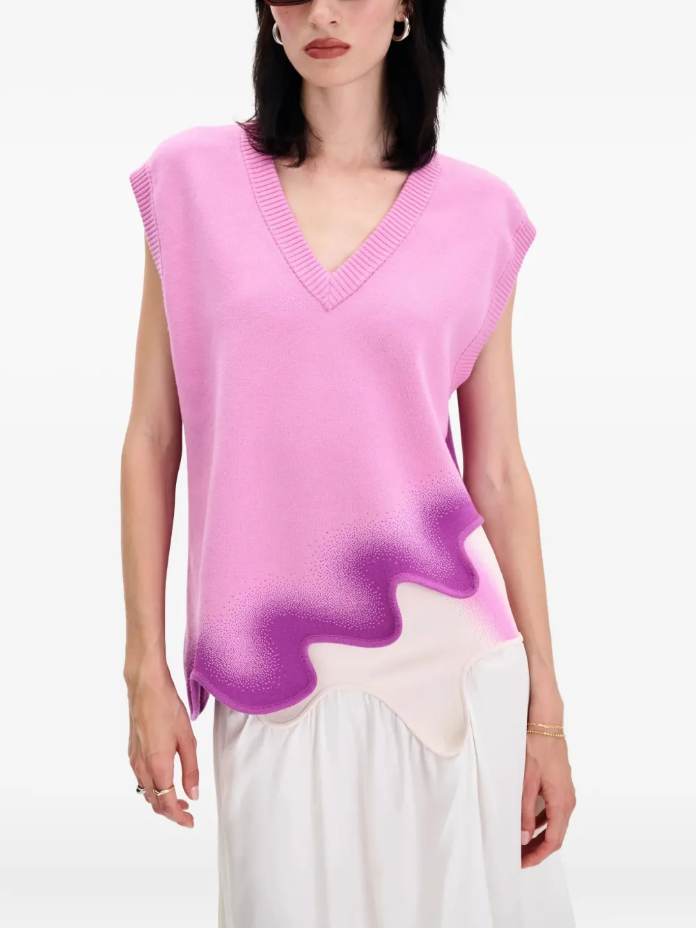 Топ с V-образным вырезом и волнистым подолом PH5, розовый
Топ с V-образным вырезом и волнистым подолом PH5, розовый