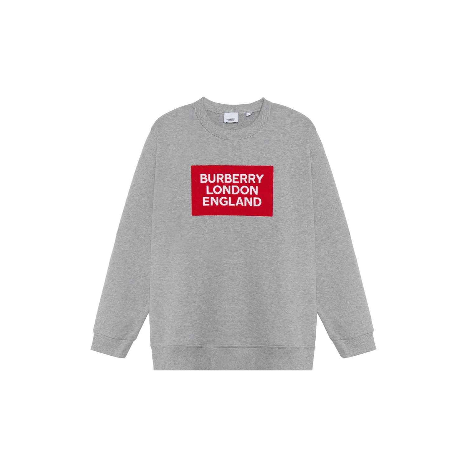 Хлопковый свитшот с логотипом Burberry, светло-серый
Хлопковый свитшот с логотипом Burberry, светло-серый